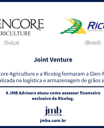 A Glencore Agriculture e a Ricolog formaram a Glen-Rico S.A., uma Joint Venture especializada na logística e armazenagem de grãos e açúcar.