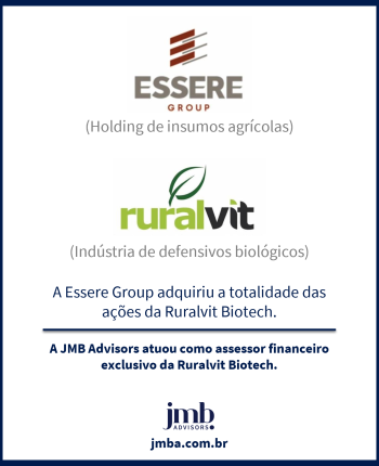 A Essere Group adquiriu a totalidade das ações da Ruralvit